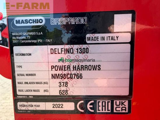Grada de disco - Maschio - delfino 1300 mit stabwalze