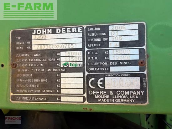 Cosechadora de Cereal - John Deere - 7300