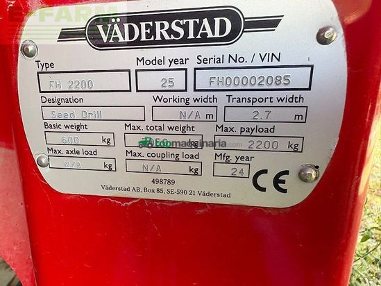 Esparcidor - Väderstad - fh 2200