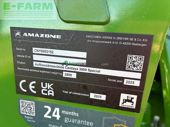 Cultivador - Amazone - kg 3001 spezial +centaya 3000