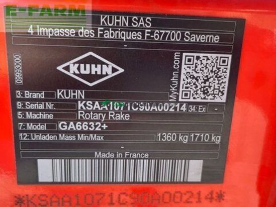 Henificador - Kuhn - ga 6632+