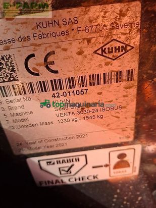 Sembradora - Kuhn - drillkombination venta 3030 + kreiselegge hr 3030