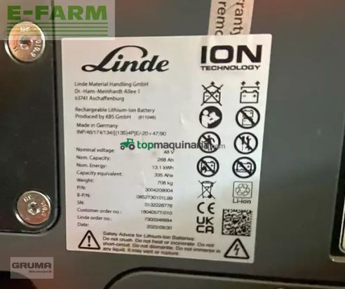 Elevadora - Linde - e 14 evo 386-02