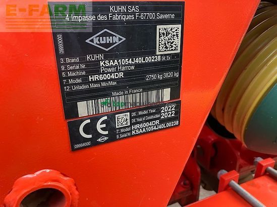 Grada rotativa - Kuhn - hr 6004 drc
