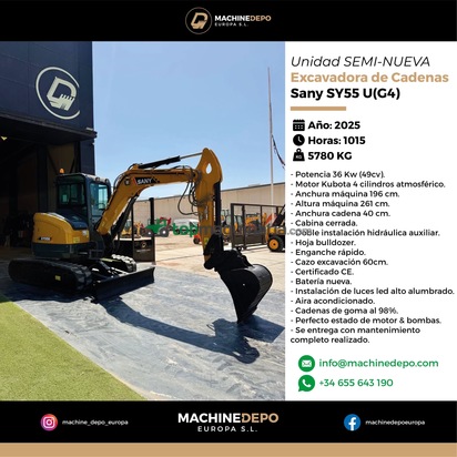 Excavadora Sany SY55 U (G4)