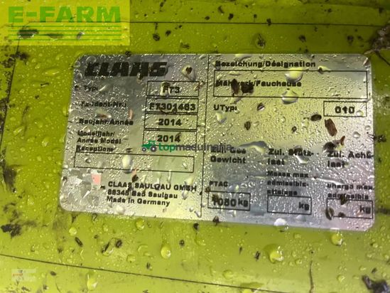 Cortacésped manual - Claas - disco 3200 fc profil