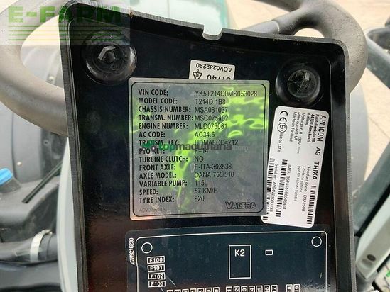 Tractor agrícola - Valtra - t214 direct tractor (st22267) Direct