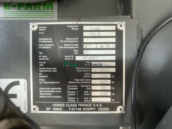 Empacadora gigant - Claas - variant 465 rc