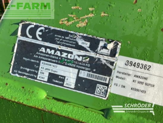 Grada de disco - Amazone - ke 3000 super | keilringwalze