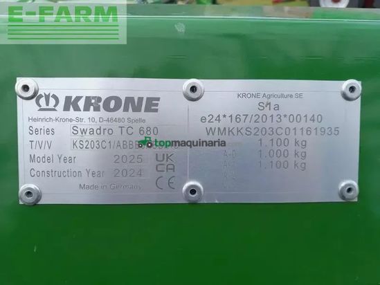 Rastrillo - Krone - swadro tc 680
