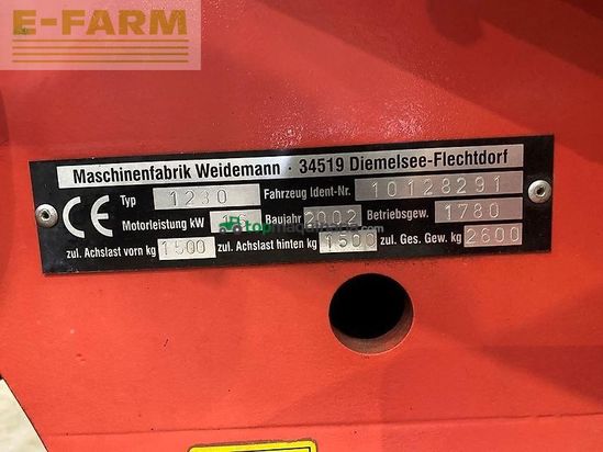 Minicargadora - Weidemann - 1230 *neuer motor - 0 std.*