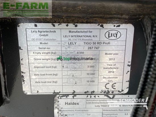 Cinta transportadora de forraje - Lely - tigo 50 rd profi