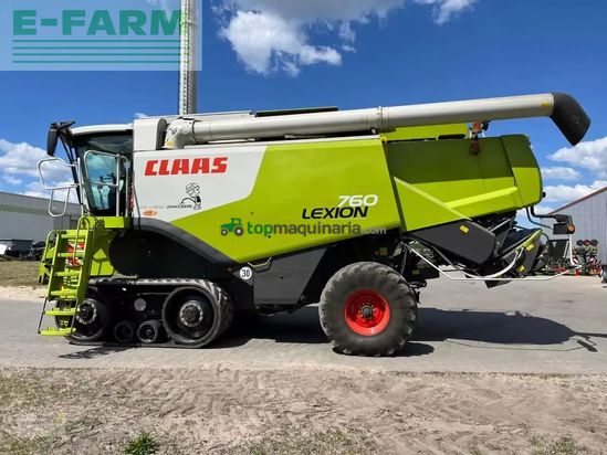Cosechadora de Cereal - Claas - lexion 760 terra trac