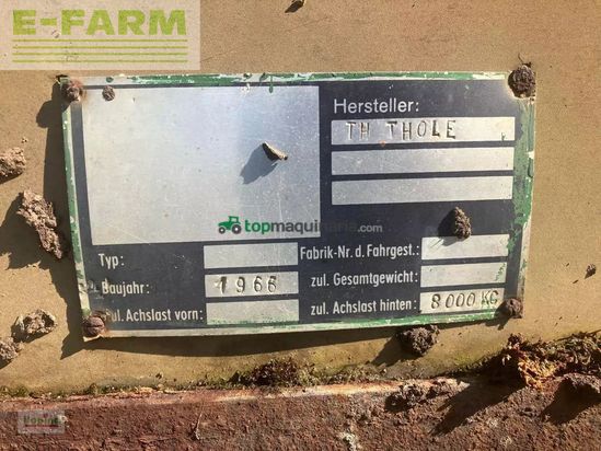 Remolqu agrícola -  - thole tandem