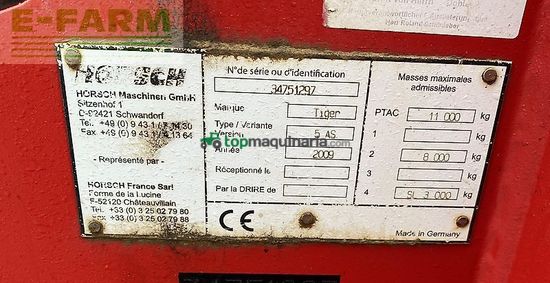 Cultivador - Horsch - tiger 5 as