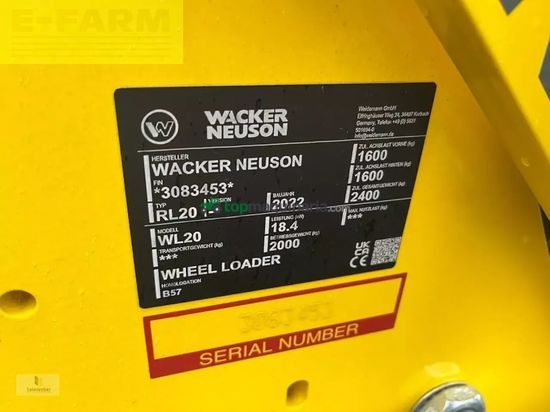 Minicargadora - Wacker Neuson - wl 20