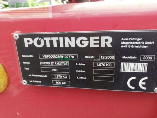 Henificador - Pöttinger - eurotop 801 a multitast