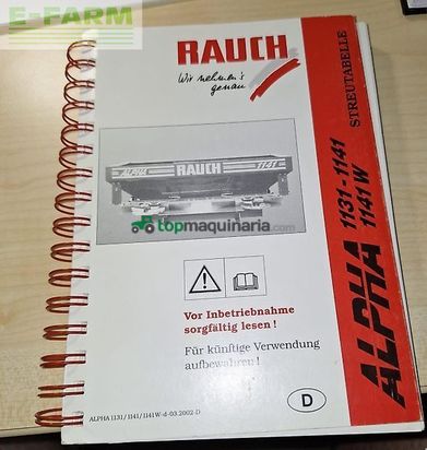 Esparcidor - Rauch - alpha 1131r