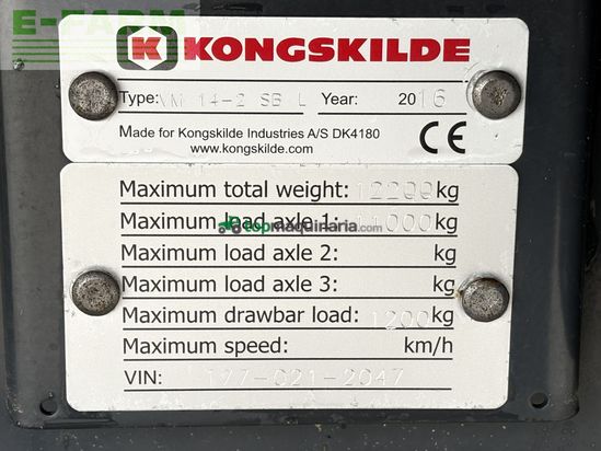 Remolqu esparcidor - Kongskilde - vm 14-2 sb futtermischwagen