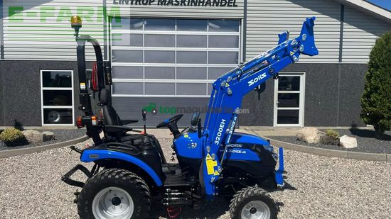 Tractor agrícola - Solis - h26 hst med frontlæsser og gardenpro dæk