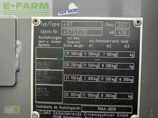 Cosechadora de Cereal - Claas - jaguar 950