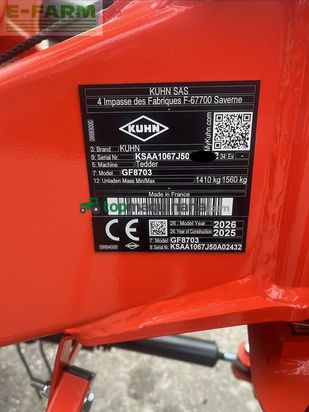 Henificador - Kuhn - gf 8703