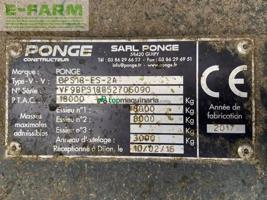 Remolqu agrícola -  - bps 8502