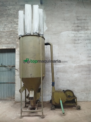 Molino de pienso con mezcladora para tractor