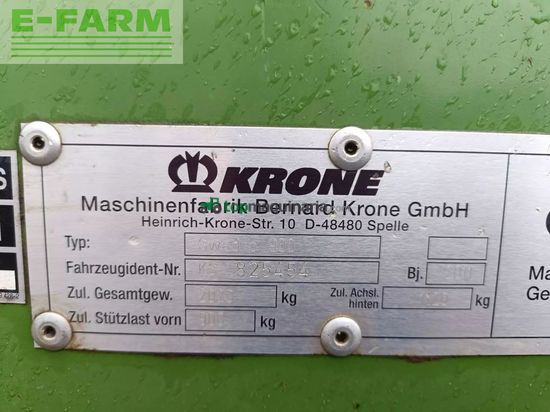 Rastrillo - Krone - swadro 900