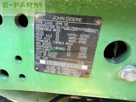 Tractor agrícola - John Deere - 6175 r