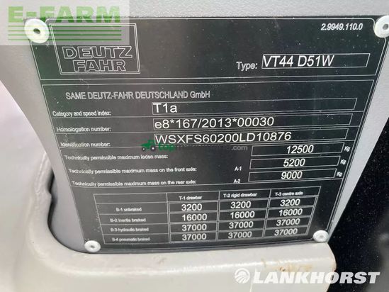 Tractor agrícola - Deutz-Fahr - 6185 ttv green-warrior inkl. rtk antenne