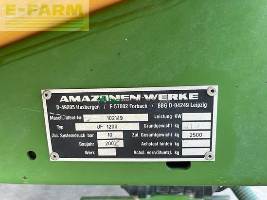 Atomizador - Amazone - uf1200 *kundenauftrag*