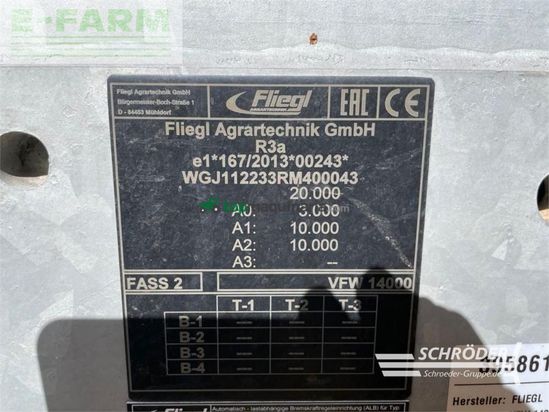 Cuba de purin - Fliegl - vfw 14000 | 15 meter schleppschuh