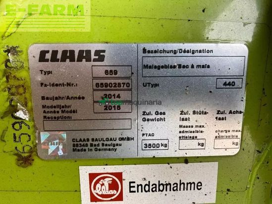 Cabezal - Claas - orbis 750