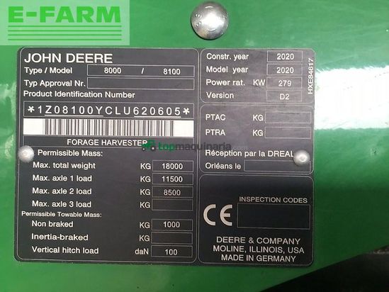 Cosechadora de Cereal - John Deere - 8000 / 8100