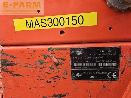 Sembradora - Kuhn - hr 304 + integra 3003