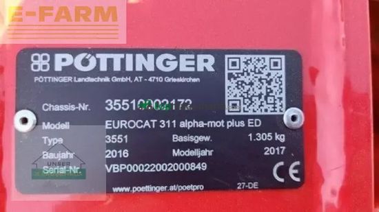 Cortacésped manual - Pöttinger - alpha motion eurocat 311plus e