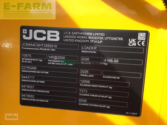 Minicargadora - JCB - 419s