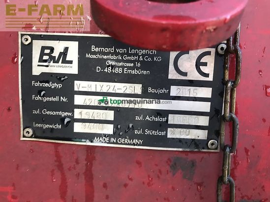 Remolqu esparcidor - BVL - v mix fill plus 24-2 s