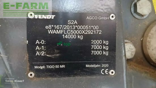 Remolqu agrícola - Fendt - tigo 50 mrd