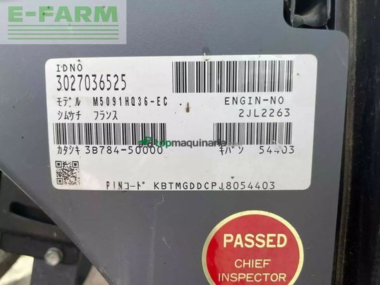 Tractor agrícola - Kubota - tracteur agricole m5091 dthq kubota