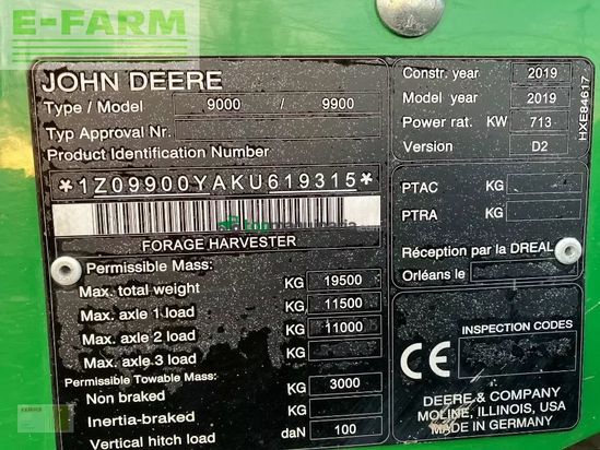 Cosechadora de Cereal - John Deere - 9900i