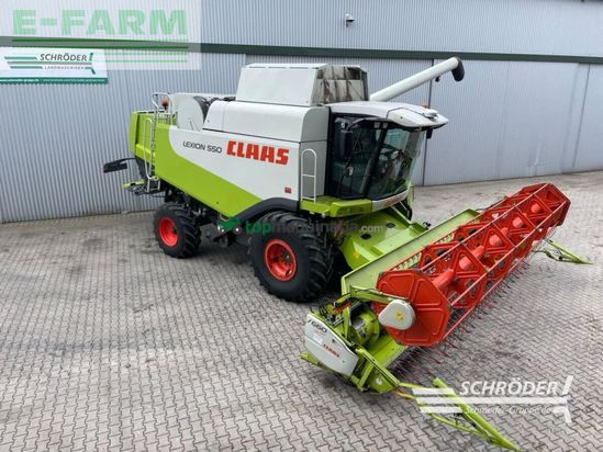 Cosechadora de Cereal - Claas - lexion 550 + v660 inkl. wagen