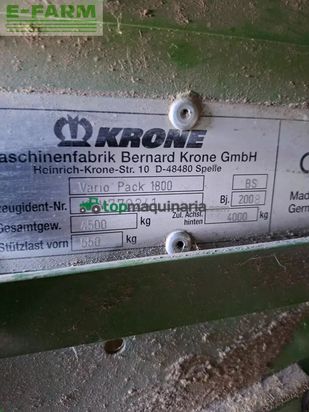 Empacadora gigant - Krone - variopack 1800
