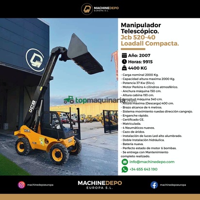 Manipulador Telescópico Jcb 520/40 Loadall
