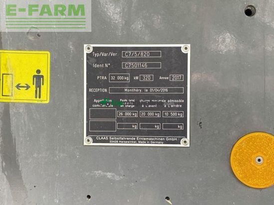 Cosechadora de Cereal - Claas - lexion 750 tt 4wd