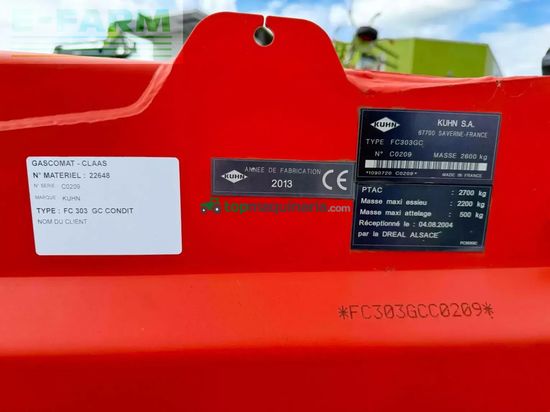 Cortacésped manual - Kuhn - faucheuse conditionneuse fc 303 gc kuhn