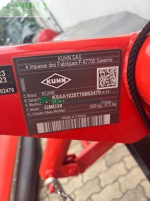 Cortacésped manual - Kuhn - gmd 28