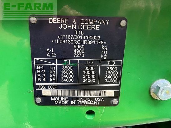Tractor agrícola - John Deere - 6130r