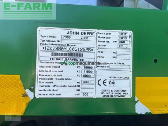 Cosechadora de Cereal - John Deere - 7380i *kundenauftrag*